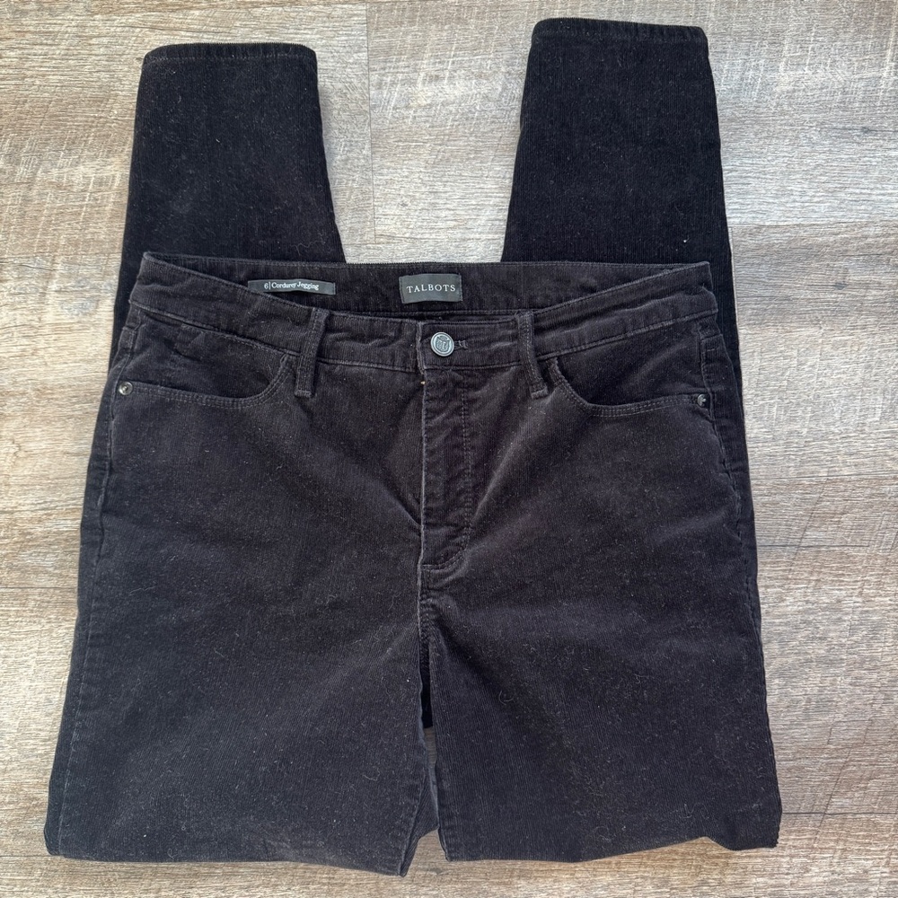 Talbots Corduroy Jegging High-Rise Straight Leg Pants Size 6